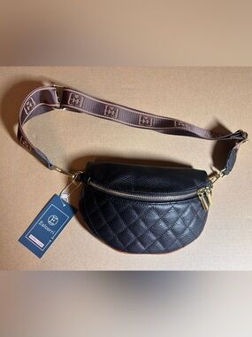Quilted Belt Bag Crossbody Purse – Fashion Waist Pack with Adjustable Strap